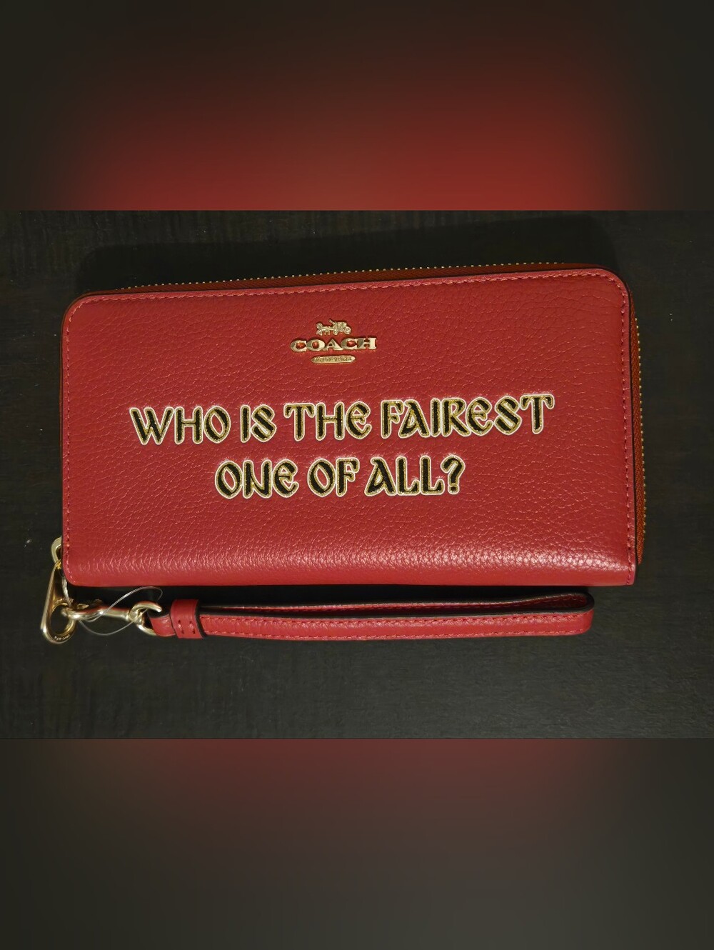 Disney X COACH Snow White Red Leather Wallet